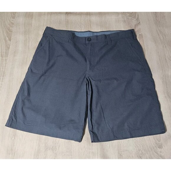 Columbia Pants - Columbia Womens Size 36W Us 10 Blue Flat Front Chino Shorts Gorpcore Hiking Golf